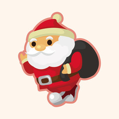 santa claus theme elements