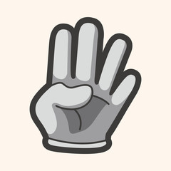 Obraz premium hand theme elements