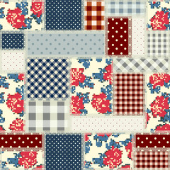 Patchwork in country style.