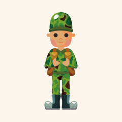 people theme soldier elements
