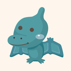 dinosaur cartoon theme elements