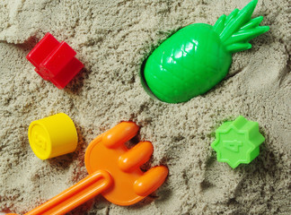 Sandbox and child's play.