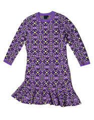Purple dress with a pattern