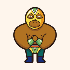 Wrestler theme elements