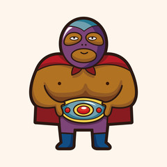 Wrestler theme elements