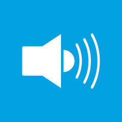 Speaker white icon