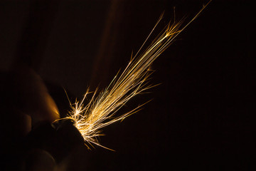 Gold Lighter Sparks