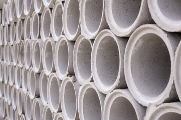 Pipe of cement for building trade