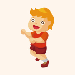 jumping person theme elements