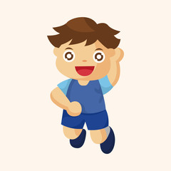 jumping person theme elements