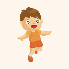 jumping person theme elements