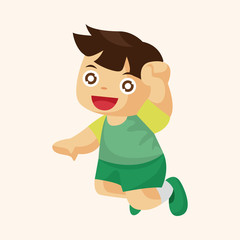 jumping person theme elements