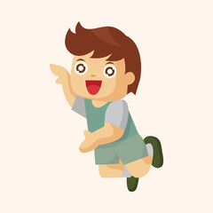 jumping person theme elements