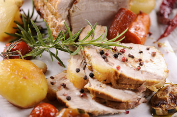 roasted pork