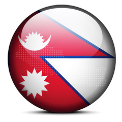 Map with Dot Pattern on flag button of Federal Democratic Republ