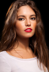 Young beautiful woman portrait