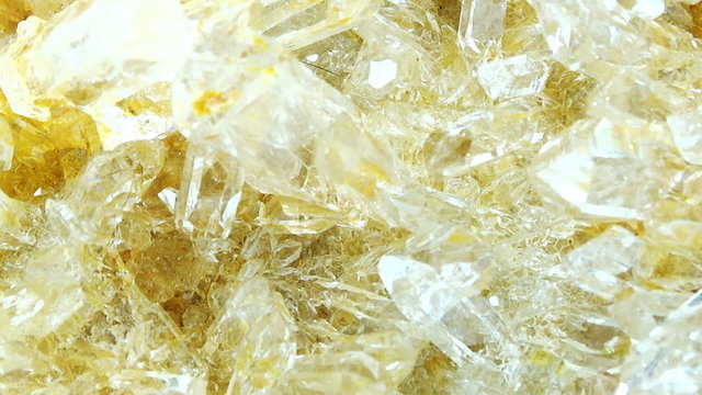 Citrine geode geological crystals