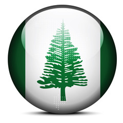 Map with Dot Pattern on flag button of Territory Norfolk Island,