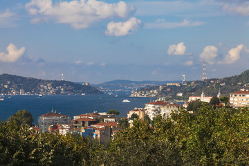 Obraz premium Views of the Bosphorus and Istanbul