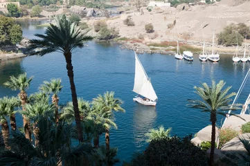 Store enrouleur Egypte Felouque sur le Nil
