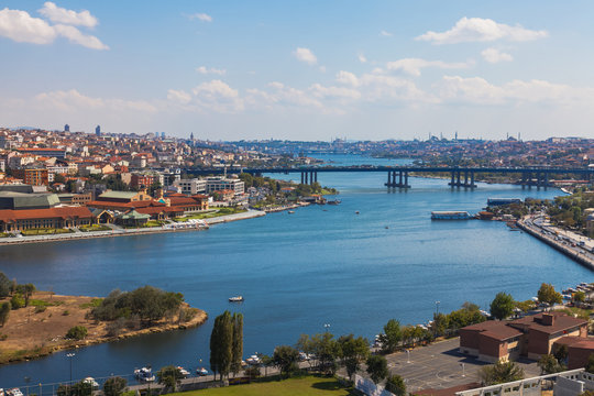 Bridge over the Golden Horn in Istanbul
