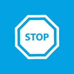 Stop white icon