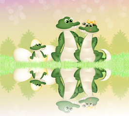 family of crocodiles
