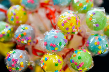 Colorful and joyfull lollipops