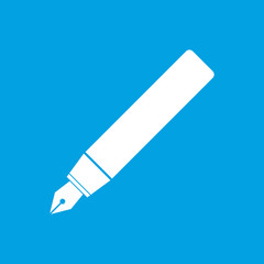 Pen white icon