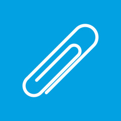 Clip white icon