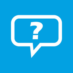 Question white icon