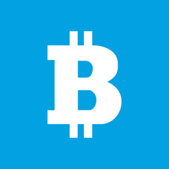 Bitcoin white icon