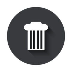 Vector modern  gray circle icon