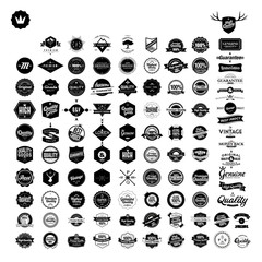 Premium Quality Labels with retro vintage styled design