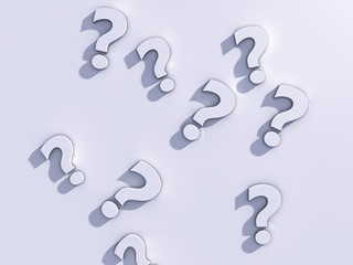 Question marks 3d
