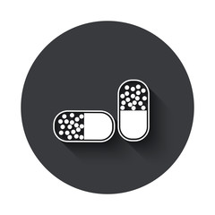 Vector modern  gray circle icon