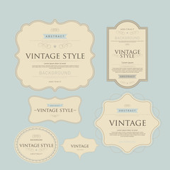 vintage labels
