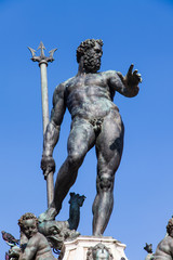 Obraz premium The Neptune Fountain in Piazza del Nettuno. Bologna, Italy