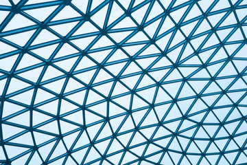 Modern glass building dome