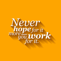 Inspirational motivating quote