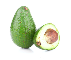 avocado isolated on white