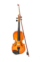 Plakat violin on white background