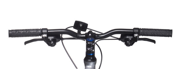 Behind Bicycle Hand in White background