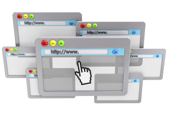 Fototapeta premium Browser Concept - 3D