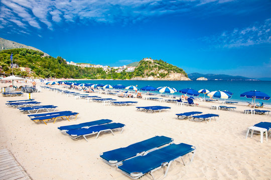 Beautiful Valtos beach near Parga town in Greece. Stock Photo | Adobe Stock
