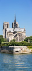 Fototapeta na wymiar Paris Notre Dame Panorama