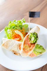 Smoke Salmon Wrap