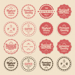 Obraz premium Premium Quality Labels with retro vintage design