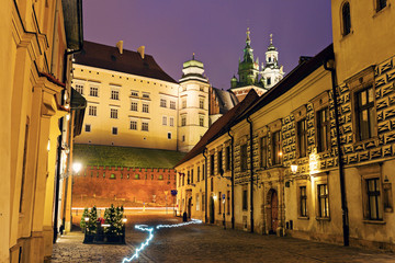 Fototapeta na wymiar Kanonicza Street in Krakow