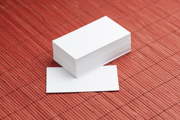 Business cards blank mockup - template